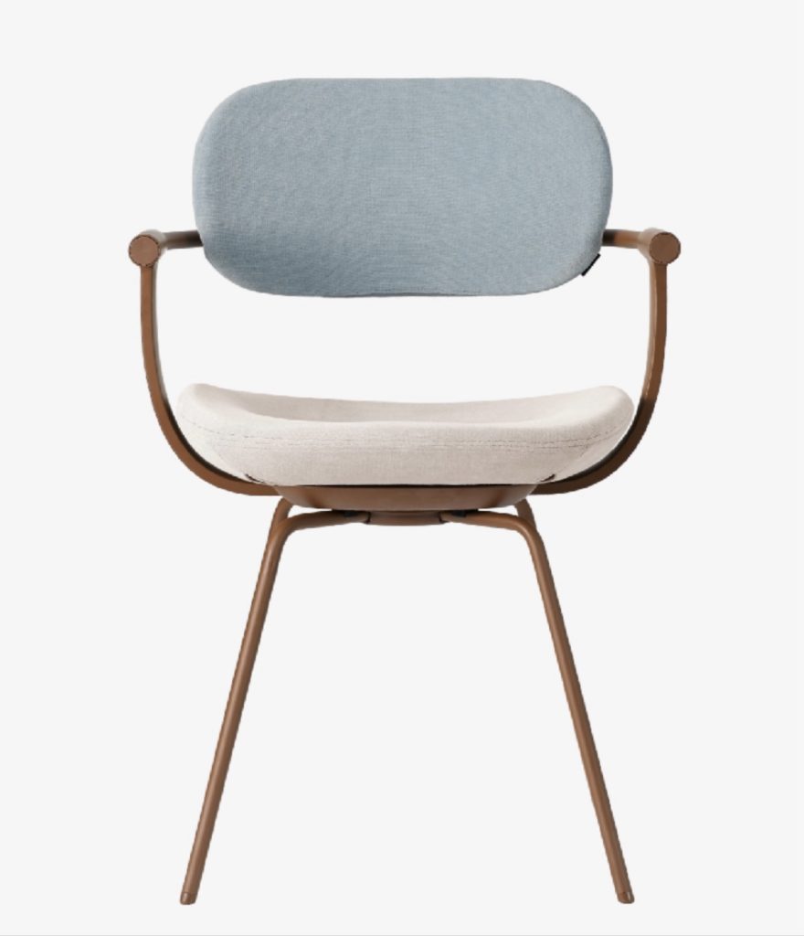 vertebra03組み合わせシミュレーション
足：スチールタイプ
ボディ色：茶色
背もたれ色：水色
座面色：白