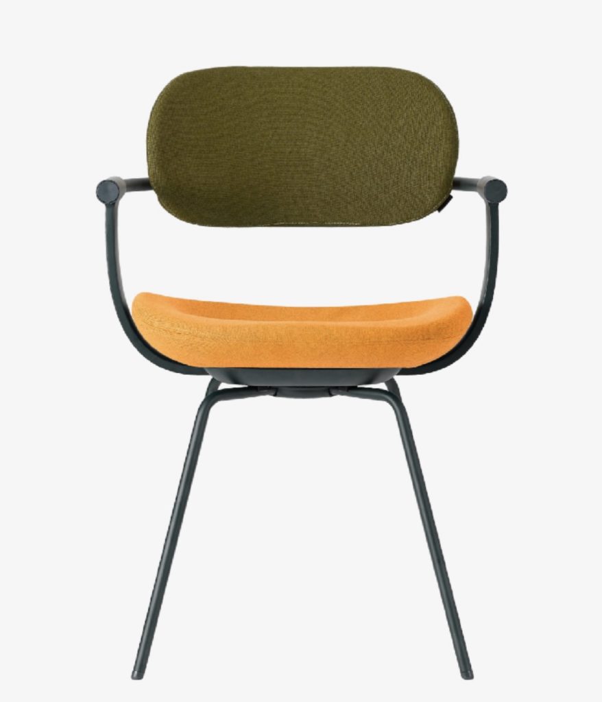 vertebra03組み合わせシミュレーション
足：スチールタイプ
ボディ色：深緑
背もたれ色：カーキ
座面色：オレンジ