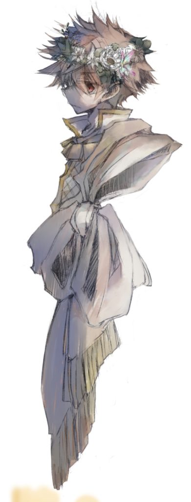 ⑥乗算レイヤーのベタ塗り部分を暖色1色で塗り潰していたので、表示させたい色を追加。
+独自対応で、別の塗り方模索の時に使っていた影レイヤーを複数枚、一番上のレイヤー(ソフトライト100%)上に追加。
・通常モード54%(ピンク系)
・ソフトライトモード77%(薄い青紫系)