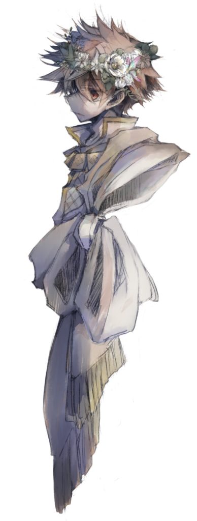 フェアリーガラIFエース、色塗り進捗。
着色フォルダに新しいレイヤー(乗算)を追加して、一番濃い影を作成。